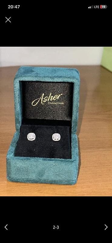 Серьги-пусеты Asher Diamonds - Тип: женские серьги-гвоздики - Дизайн