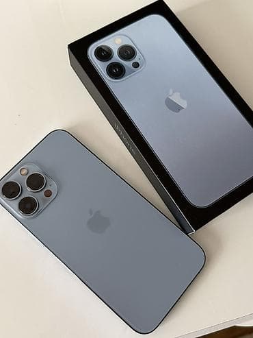amazon kindle бишкек: IPhone 13 Pro Max, Колдонулган, 128 ГБ, Sierra Blue, Куту — 2