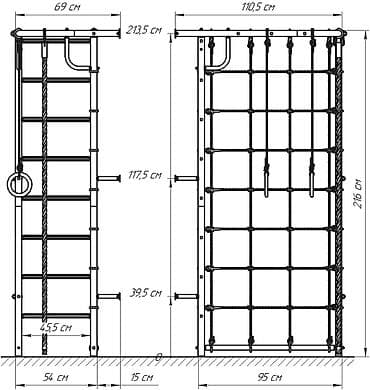Тренажеры: Шведские стенки для детей Максимальная нагрузка до 100кг Массажные — 7
