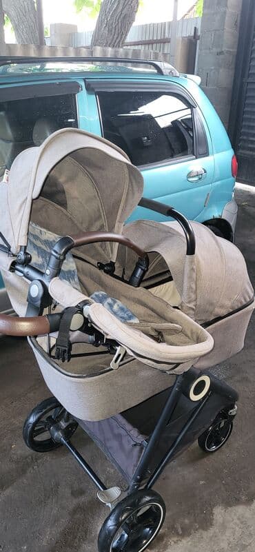 прогулочные коляски cam: Коляска, цвет - Коричневый, Б/у — 3