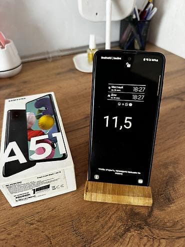 Samsung A51 черный 64 гб. Состояние отличное. Батарея держит отлично 👍