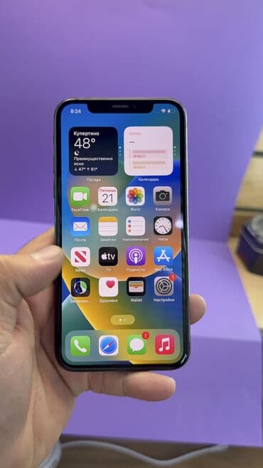 айфон 10 купить в бишкеке: IPhone X, Колдонулган, 256 ГБ, 100 % — 11