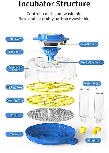 яйцо инкубационое: Инкубатор на 18 яиц с автоматическим поддержанием влажности и — 5