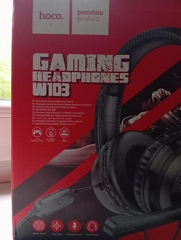bluetooth keyboard: Игровые наушники Hoco W103 - Тип: полноразмерные проводные наушники с — 1