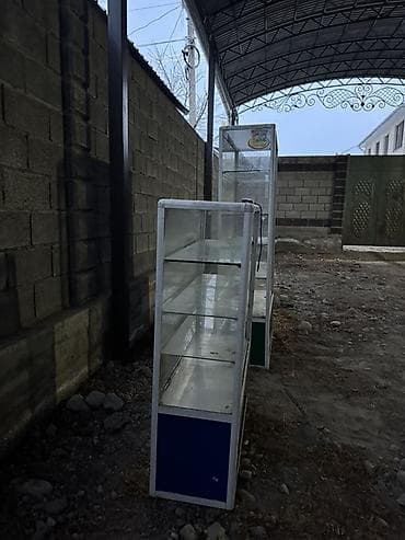 Бизнес үчүн жабдуулар: Стеклянная витрина-прилавок - Каркас: металл/алюминиевый профиль — 2