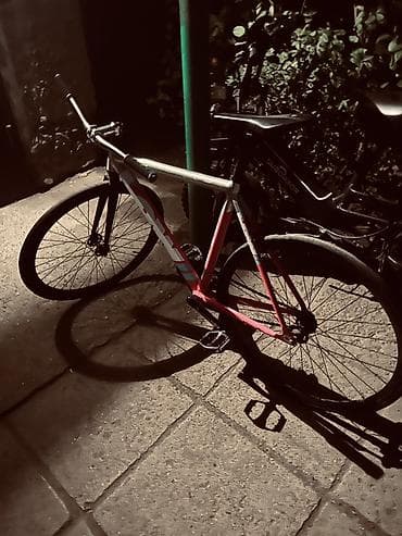 синий велик: Фикс-байк (fixed gear) с трековой геометрией. - Рама и вилка пол — 4