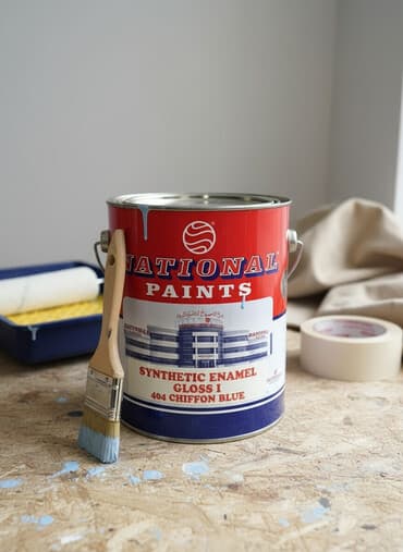 Синтетическая эмаль National Paints Gloss I, оттенок 404 Chiffon Blue