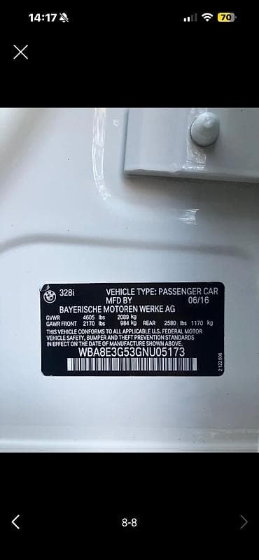 BMW 3 series: 2016 г., 2 л, Автомат, Бензин, Седан — 2