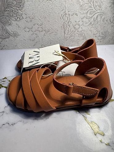 обувь zara: Детские сандалии ZARA - Модель: сандалии с переплетёнными ремешками - — 2