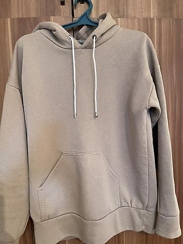 Атайын кийим: Худи унисекс базовое, бежево‑песочного цвета. - Крой: свободный, с — 1