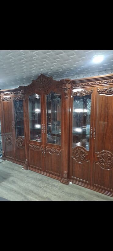 обувные шкафы и вешалки для верхней одежды: Гарнитур для зала, Новый, МДФ, Бесплатная доставка, цвет - Золотой — 9