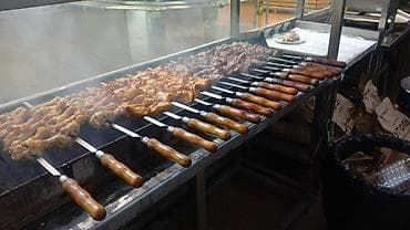 доставка шашлык: Профессиональная мангальная линия с комплектом шампуров - — 1