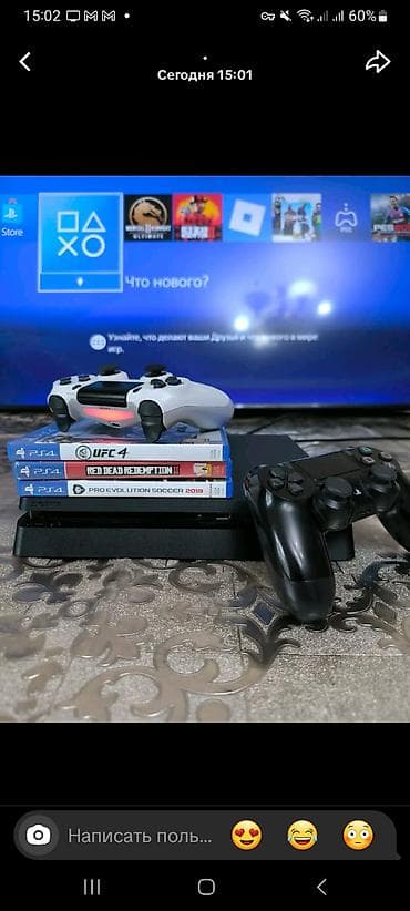 купить sony playstation 4 бу: Продаю PlayStation 4 Slim — отличное состояние, готова к игре сразу 🎮 — 1