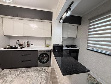 8 мкр: 1 комната, 34 м², 106 серия, 8 этаж, Евроремонт — 8