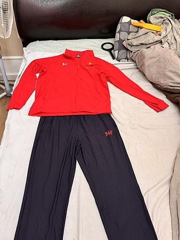 горнолыжный кастюм: Мужской спортивный костюм, Новый, цвет - Красный — 4