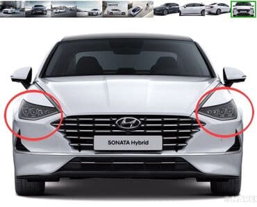 сдаётся авто с последующим выкупом: Передняя левая фара Hyundai 2019 г., Новый, Аналог — 1