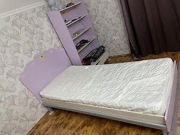 Детская гарнитура, Б/у, Для девочки, ДСП, цвет - Фиолетовый, Самовывоз