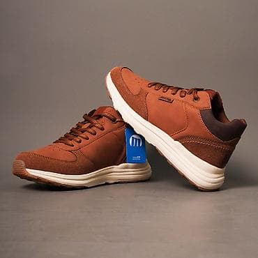 Босоножки, сандалии, шлепанцы: Высокие мужские кроссовки MUSTANG - Цвет: теплый коричневый (карамель) — 4