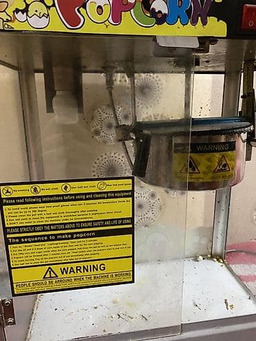 Кафелер, ресторандар үчүн: Аппарат для приготовления попкорна (настольный) кеми бар. Описание: - — 2