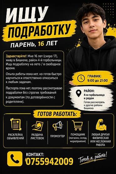 Продажи, работа с клиентами: Промоутер, Без опыта, Мужчина — 1