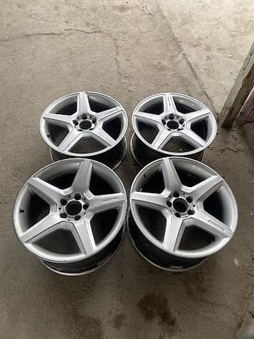 Литые Диски R 18 AMG, Комплект, отверстий - 5, Б/у