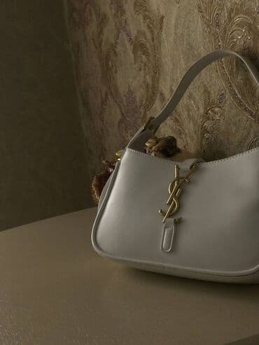 сумка клатч б у: Белая сумка YSL — 2