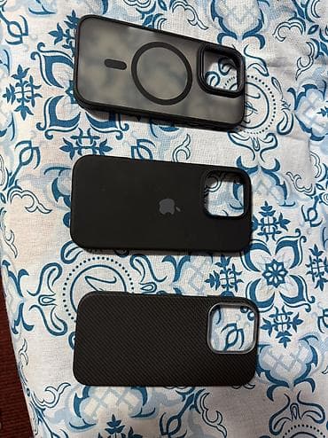 leather case: Набор из 3 чехлов для iPhone (линейка с большим блоком камер) - Чехол — 1
