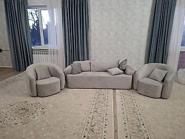 Комплект мягкой мебели, цвет - Серый