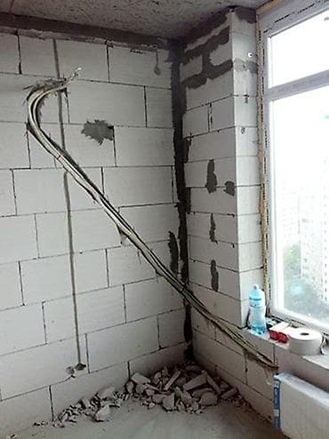 установка вытишка: Прокладка труб от кондиционера Кондиционер Услуга: профессиональный — 2