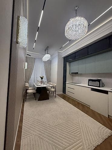 белгравия: 2 комнаты, 80 м², Асанбай мкр Элитка, 11 этаж, Дизайнерский ремонт — 4