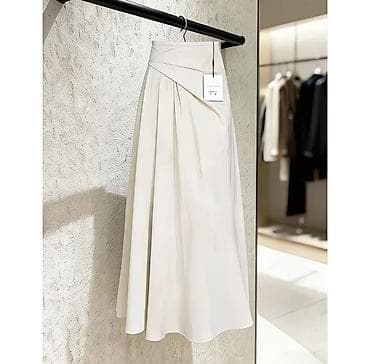 Личные вещи: Юбка, Модель юбки: Трапеция, Миди, Высокая талия — 1