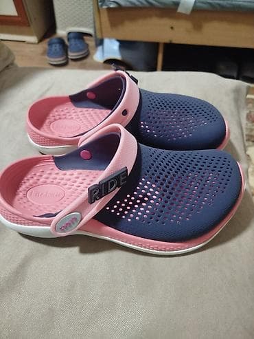 Сабо: Сабо, 36.5, 37, Crocs, Б/у, цвет - Розовый, Самовывоз — 3