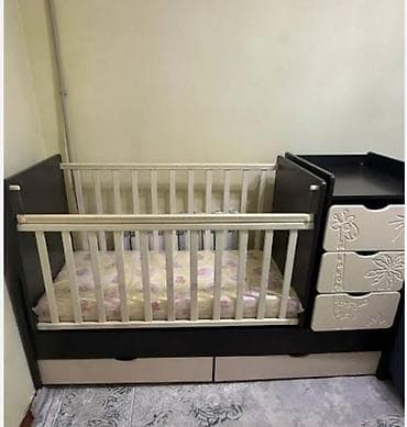 Детская кровать трансформер, Другой тип, цвет - Коричневый