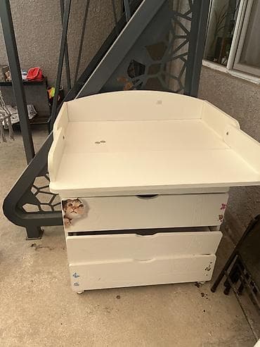 art sity: Детский комод, С пеленальным столиком, ЛДСП, цвет - Белый — 2