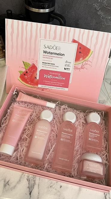 sadoer: Набор уходовой косметики SADOER Watermelon Nicotinamide Essence (6 — 3
