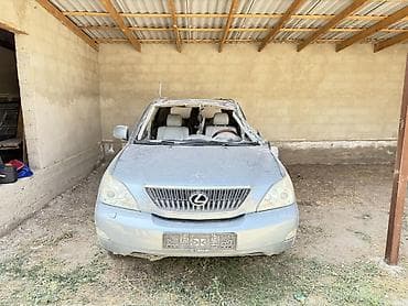 зеркало rx330: Lexus RX (330), кроссовер, левый руль. Голубой цвет кузова — 4