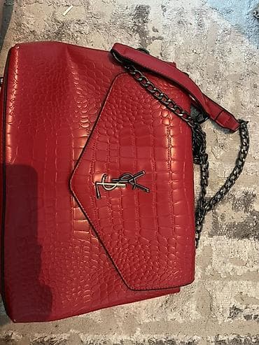 Классикалык сумкалар: Классикалык сумка, Saint Laurent, Материалы: Эко булгаары, Магнит илмектер, Аялдарга — 1