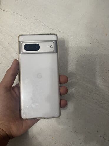 ok google: Google Pixel 7, Б/у, 128 ГБ, цвет - Белый, eSIM, 1 SIM — 1