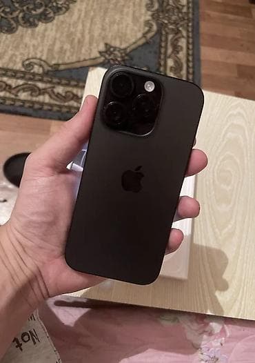 iphone 8 osh: IPhone 16 Pro, Б/у, 256 ГБ, Black Titanium, Зарядное устройство, Защитное стекло, Чехол, 90 % — 2
