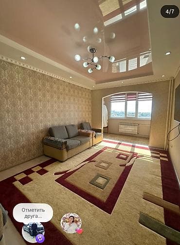 osh flat: 2 комнаты, 68 м², Средний Джал 106 серия улучшенная, 6 этаж, Евроремонт — 1