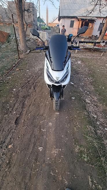 gilera runner: Скутер Racimo Storm, городской максискутер белого цвета. Основные — 1