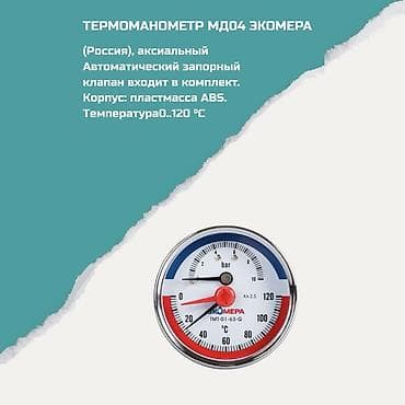 Термоманометр МД04 Экомера - Страна производства: Россия - Тип