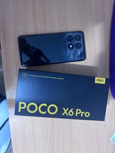 Poco X6 Pro 5G, Б/у, 512 ГБ, цвет - Черный at lalafo.kg Poco X6 Pro 5G, Б/у, 512 ГБ, цвет - Черный