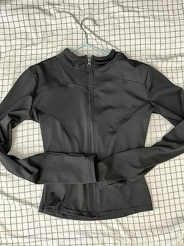 мужские шорты для спорта: Женская спортивная кофта/джекет на молнии - Цвет: черный - — 1