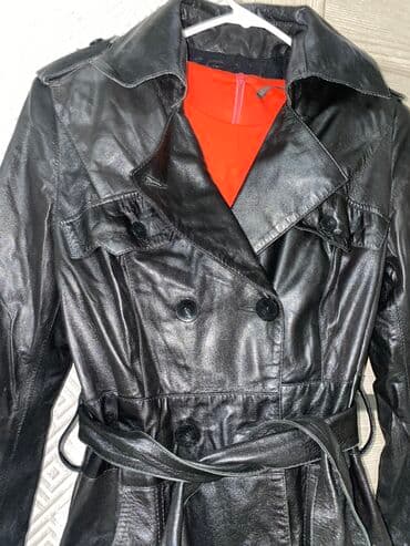 Очень стильный сюртук. Натуральная кожа 100%, очень легкая