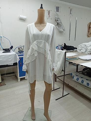 сумки женские б: Вечернее платье, Коктейльное, Короткая модель, Шифон, С рукавами, Шлейф, S, M, L — 2