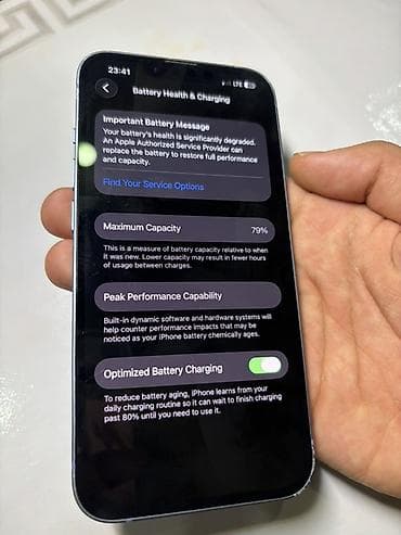 акумлятор б у: IPhone 14, Б/у, 128 ГБ, Голубой, Зарядное устройство, Коробка, 79 % — 5