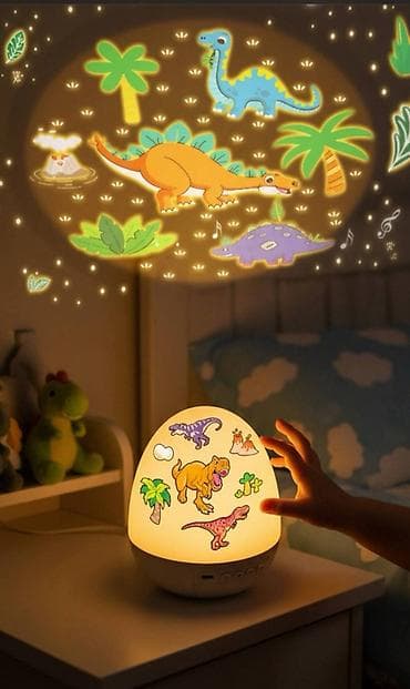 мини прожектор: Детский проектор-ночник «Динозавр» ✔️21 проекций в тематике — 8