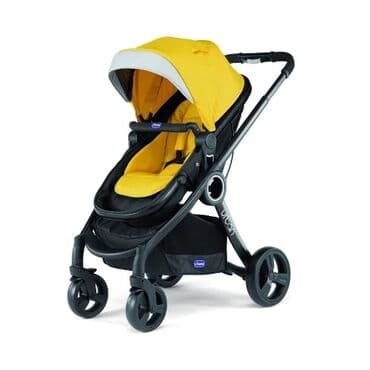 продаю коляску трость: Коляска, цвет - Желтый, Б/у — 2