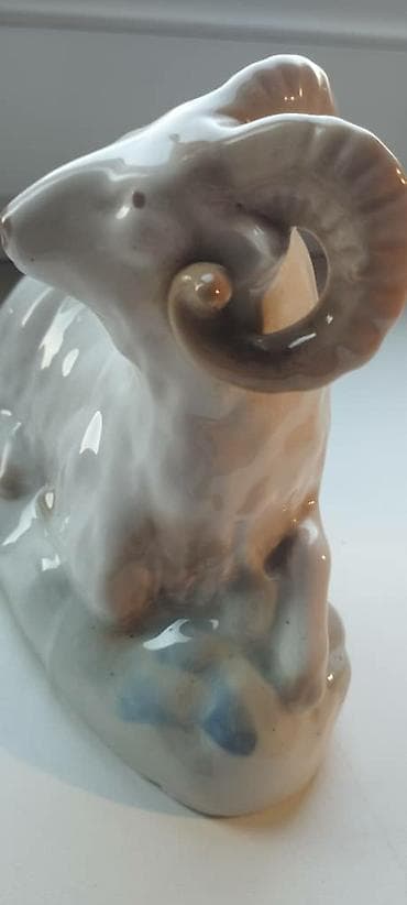 Искусство и коллекционирование: Винтажная Фарфоровая фигурка "Баран". Обмена нет, цена окончательная! — 2